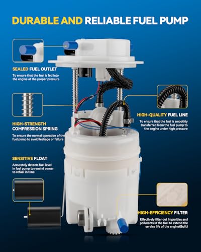 Image of PHILTOP FG1572 Electric Fuel Pump Assembly Compatible with 2010-2012 Hyundai Santa Fe 2.4L, 2011-2013 Kia Sorento 2.4L LX /Base /EX - Replaces FG1284