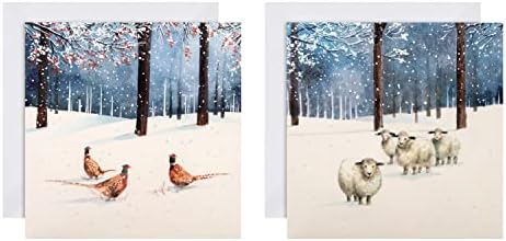Hallmark Charity Christmas Card Pack - 10 Cards in 2 Photographic Gallery Collection Designs