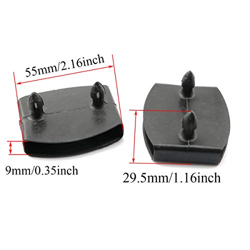 Pro Bamboo Kitchen 10Pcs Bed Slat Plastic Center Cap 55X9Mm Centre Bed Slat Caps Holders Replacement Part For Wooden Bed, Sofa Bed, Bunk Bed #TOP2