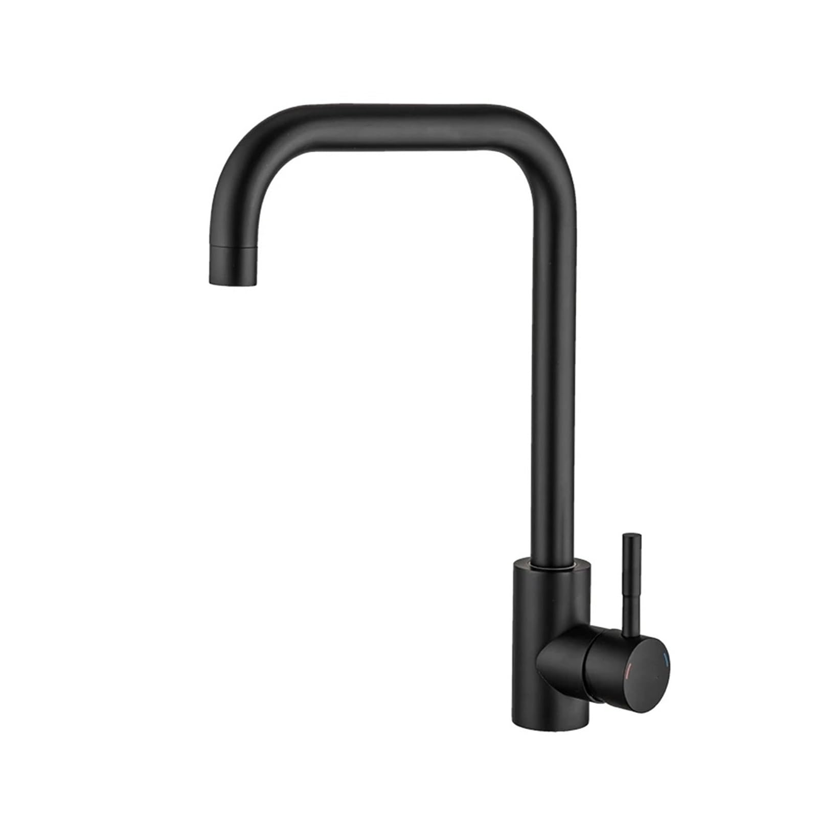 Robinet de cuisine noir et or mitigeur eau chaude froide pour évier moderne