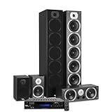 Marca: Evidence Acoustics Evidence Acoustics EA1240-BK – HiFi 5.1 – 1240 W 5 altoparlanti – Amplificatore USB SD BT FM – 4 x 75 W + 3 x 20 W