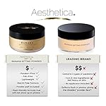 Aesthetica Banana Loose Setting Powder - Flash Friendly Superior Matte Finish Highlighter & Finishing Powder - Includes Velour Puff - Image 3