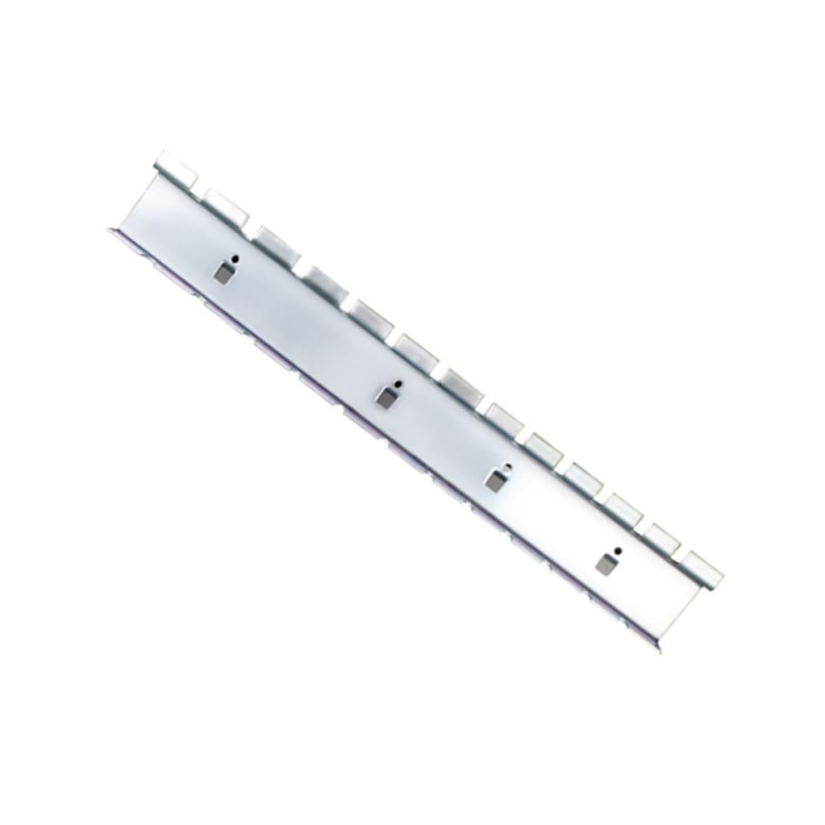 Soporte de acero galvanizado para destornilladores con diseño industrial resistente