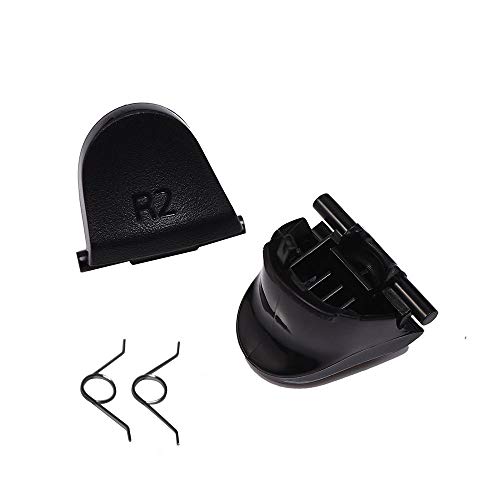Yosikr Thumbsticks Joystick For Playstation 4 Ps4 Controller With Cross Screwdriver + L2 R2 L1 R1 Trigger Replacement Parts + Abxy Bullet Buttons + D-Pad + Small Spring (Balck) #TOP7