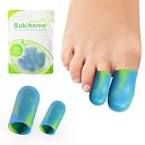 Bukihome Silicone Toe Protectors - 12 Pack Gel Toe Sleeves Toe Protectors - Toe Caps Toe Cushions for Pain Relief, Toe Protection for Corns, Calluses (4L + 8S)
