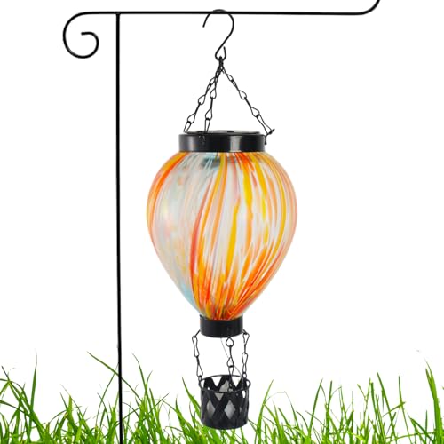 Lanterne ballon LED étanche contre l'obscurité du jardin avec l'énergie solaire