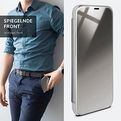 Étui de protection Apple iPhone 13 mini moex Clear View rabat miroir brillant - 3