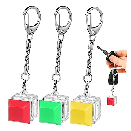 BRIGHTFUFU 3 Pecas chaveiro brinquedo pressão vanish se pingente de bolsa analgésico teclas teclados de computador porta-chaves pingente de chave charme botão açúcar cubo pequeno