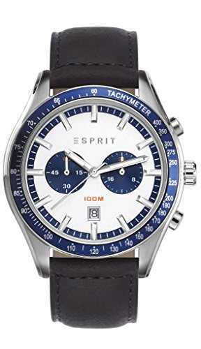 Preisvergleich Produktbild Esprit Herren-Armbanduhr Ryan Chronograph Quarz Leder ES108241002