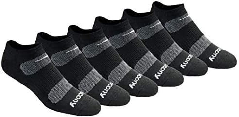 Saucony Mens Multi-pack Mesh Ventilating Comfort Fit Performance No-show Socks Socks (pack of 18)