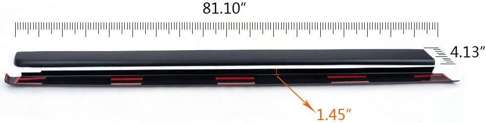 Truck Bed Cap Molding Rail Cover / 6.5Ft Bed Us Left Right Plastic for Silverado 1500 99-06,for Silverado 1500/2500HD Classic 07,for Sierra 1500 99-06,for Sierra 1500HD 01-03 05-06