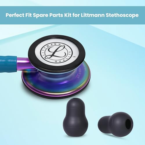 Image of Premium Quality Spares for Littmann Stethoscope Classic III and Cardiology IV, Black