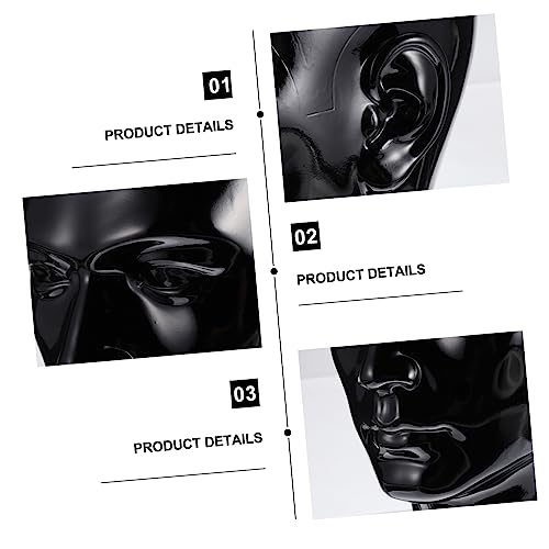 FOMIYES 1Pc Peruca Manequim Cabeça Óculos Expositor Manequim De Cabelo Peruca Afro Manequim Manequim