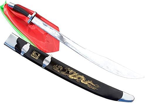 Han Ding Traditional Broadsword -Firm Blade for Kung Fu Practice (27.5 inch Blade)