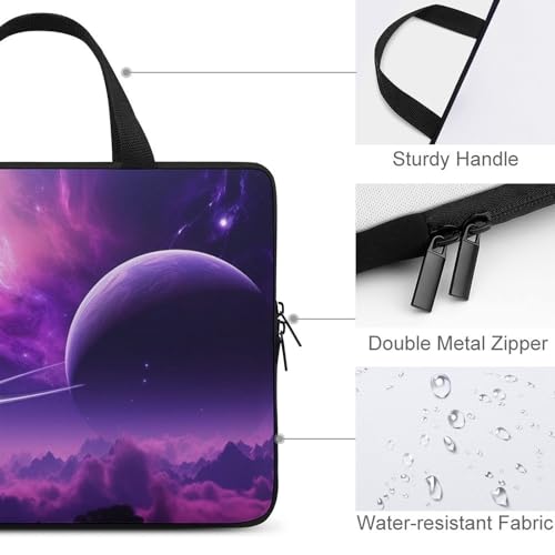 Sac d'ordinateur 13 pouces imperméable et stylé Purple Fantasy