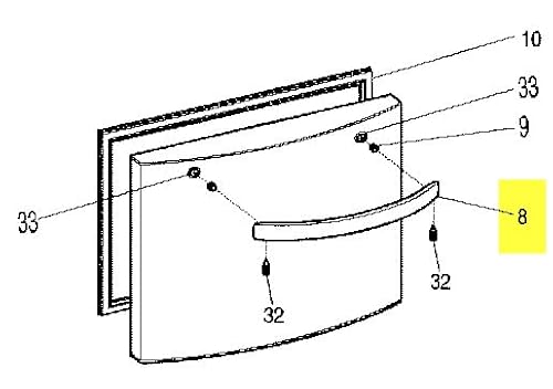 Ariston Poignée Aluminium Freezer - vue 2