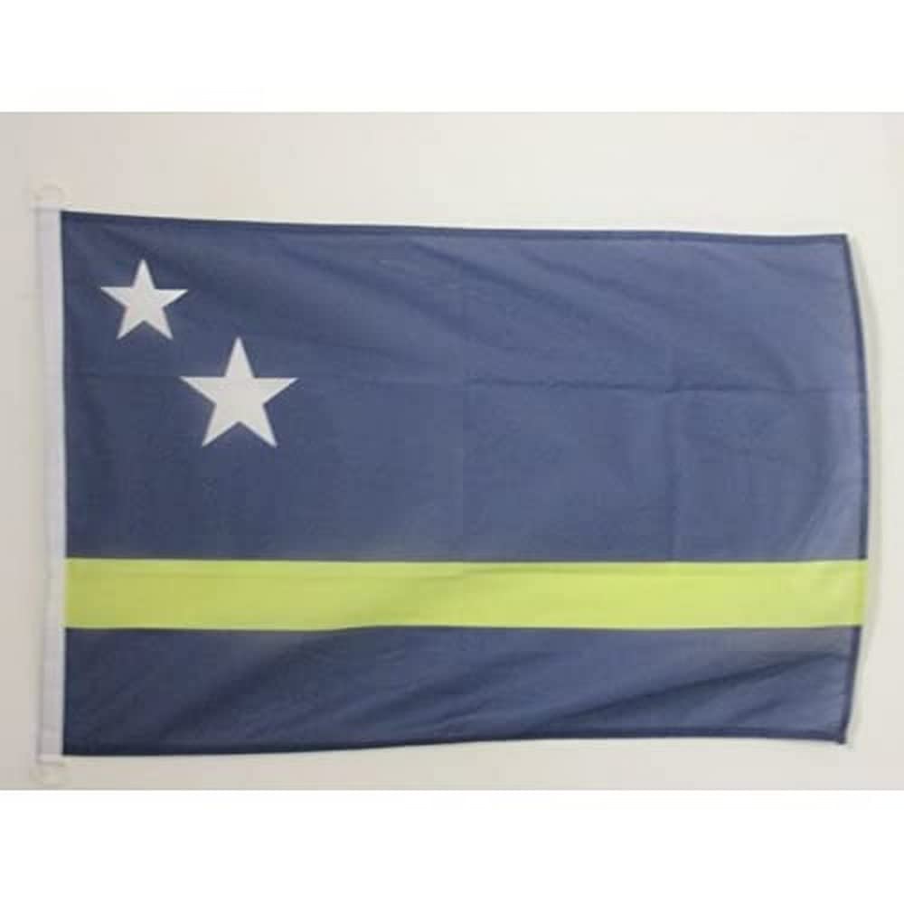 AZ FLAG Curaçao Boat Flag 12x18 in Mesh Polyester Plastic Rings