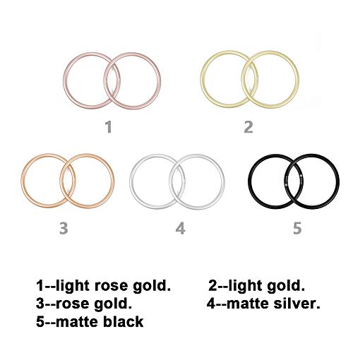 Topind 3 Inch Aluminum Rings For Baby Slings And Baby Carrier, Sling Rings Wraps Carriers Durable Anodized Aluminum Rings Lead And Nickel Free , Lab Tested For Strength And Safety (Rose Gold) #TOP2