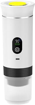Portable Electric Espresso Machine, 3-in-1 Self-Heating Coffee Maker with USB-C Charging for RV, Camping, Hiking and Office UseWhite