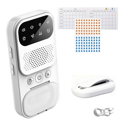 New Wireless Bedwetting Alarm for Children and Seniors, USB-C Rechargeable with 8 Working Modes, Compact & Comfortable Wireless Sensor—Bed Wetting Alarm for Boys and Girls