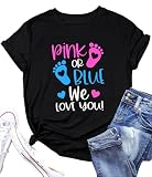 Keeper of The Gender Shirt Women Pregnancy Announcement T Shirt Gender Short Sleeve Tee Tops
