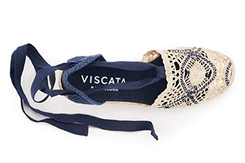 VISCATA Barcelona Escala-CROCHET-WHITE-NAVY39