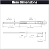 Hickory Hardware Bottom Cadmium Centered Drawer Mount, Not Compatible with Side Mount Drawers, Heavy Duty Center Drawer Slide for Cabinet & Dresser Drawers, Easy Open & Soft Close Glide Track, 24 Inch #5