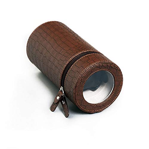 Preisvergleich Produktbild WZ Automatischer Einzelner Uhrenbeweger Mit Aufbewahrungsboxen Aus PU-Leder, Leicht zu Transportieren - 520 g (Color : Brown)
