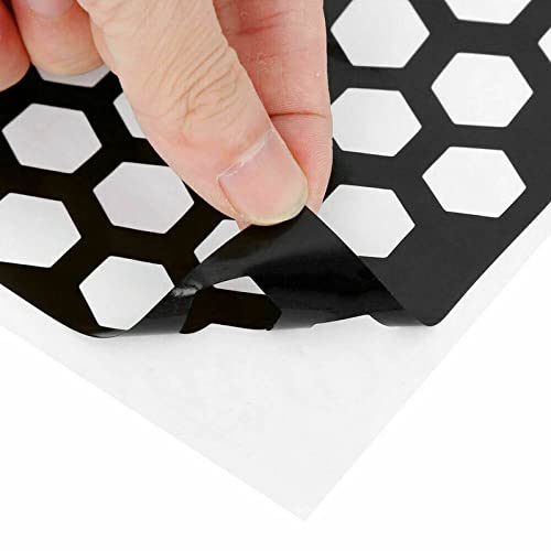 Honeycomb Decal Sticker Black Car Rear Tail Light Lamp Film Headlight Taillight Cover Trim Vinyl Stickers Accessories Universal #TOP3