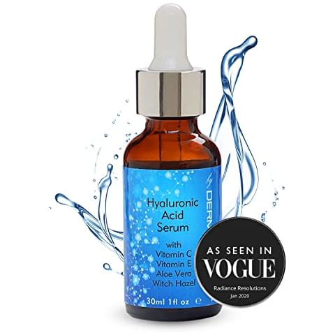 DERMAWORKS Hydrating Hyaluronic Acid Serum Moisturiser with Vitamin C, Aloe Vera and Jojoba Oil POWERFUL Anti-aging - Anti-wrinkle Skincare 30ml Cover