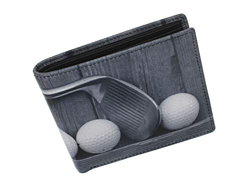 Porte-monnaie en cuir idée cadeau homme Kalmin imprimé golf RFID