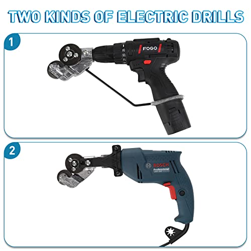 Dirnatel Ts3 2023 New Electric Drill Plate Cutter,Metal Nibbler Drill Attachment With Adapter, Diy Metal Drill Attachment, Sheet Metal Knife For Cutting Iron, White Sheet, Steel,Copper, Aluminum #TOP3
