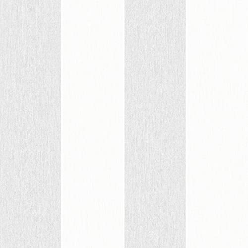 Transform Stripe Grey Peel and Stick Wallpaper
