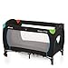 Hauck Lettino da Viaggio Sleep N Play Go Plus, dalla Nascita a 15 kg, 60 x 120 cm, incl. Ruote, Borsa di Trasporto, Uscita Laterale, Pieghevole Compatto, Nero Multicolore