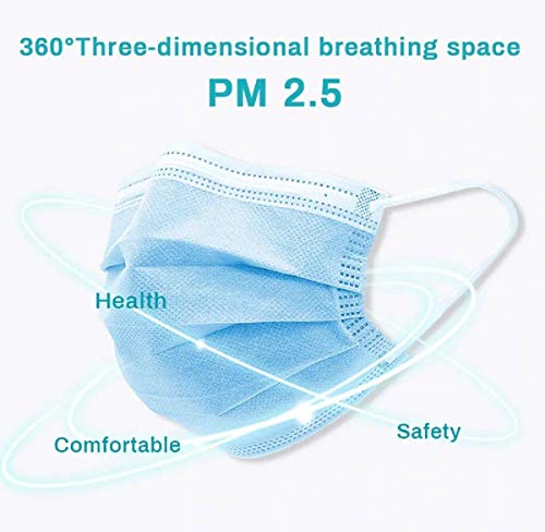 Máscara Facial Descartável Tnt Dupla - Kit 100 Peças