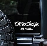 Sunset Graphics & Decals We The People are Pissed Vinyl Car Decal Sticker Constitution | Cars Trucks Vans Walls Laptop | White | 7.5 inches | SGD000240