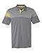 Adidas Heather 3-Stripes Block Sport Shirt 2XL Vista Grey/EQT Yellow
