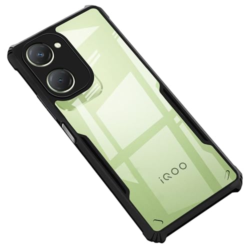 Image of Zapcase Back Case Cover for iQOO Z9 Lite 5G | Compatible for iQOO Z9 Lite 5G Back Case Cover | Clear Case with Camera Protection | (TPU + PC | Matte Black)