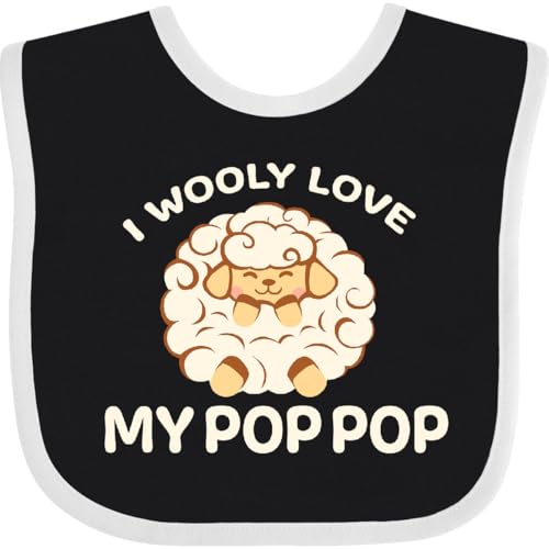 inktastic I Wooly Love My Pop Pop Baby Bib