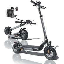 Electric Scooter for Adults, 1000W Powerful Motor with 28 MPH Top Speed & 28 Miles Long Range, 10" Pneumatic Off-Road Tires, Dual Suspension, Foldable E Scooter for Commuting, Includes Lock