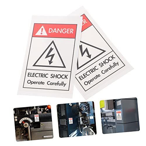 Mobestech 30 Pçs Adesivos De Zona De Perigo De Escritório De Portão Cuidado Sinal Sinais Claros Símb