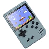 Eculcki 携帯ゲーム機 ポータブルゲーム機 電子ゲーム 手持ちゲーム マカロンポケットミニゲーム機 レトロハンドヘルドゲーム機 内蔵500ゲーム アマチュア向け 大人と子供用ゲーム機 レトロ 贈り物 クリスマスプレゼントに適合 子供の誕生日/クリスマスプレゼントに適合 テレビに接続可能 (シングル版です,グレー)