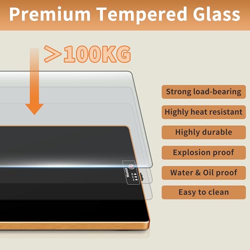 Image of Electric Warming Tray,Extralong 59 inchx12 inch,Tempered Glass Warming Mat for Food | Keep Food Warm,Food Warmers For Parties Buffet Daily Gatherings,Temperature Adjustable,With Thermostat,Full Surface Heating