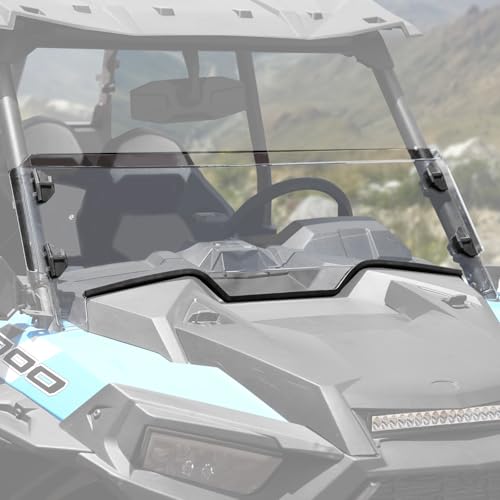 A & UTV PRO 1/2 Higher Front Half Windshield for Polaris RZR XP 1000 2019-2023, Clear Tough Hard Coated Window for Polaris RZR XP 1000 / XP 4 1000 19-23, 250x Stronger Than Glass, 1PC by A & UTV PRO - Used condition - CA$143.20