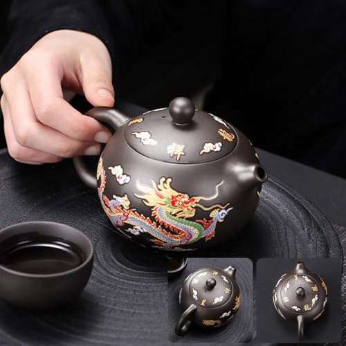 Théière à large bouche en céramique 250ml avec infuseur amovible intégré
