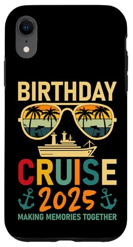 Custodia per iPhone XR Birthday Cruise 2025 Making Memories Matching Family Squad
