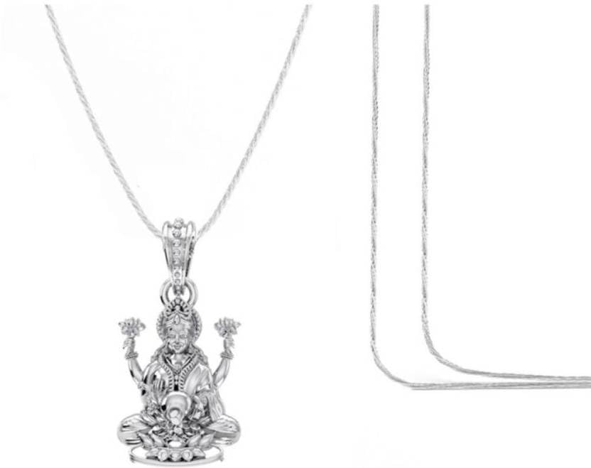 Pendentif en argent sterling chaîne Laxmi Ji petit cadeau idéal