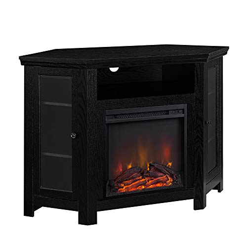 Walker Edison Alcott Corner Fireplace TV Stand #TOP19