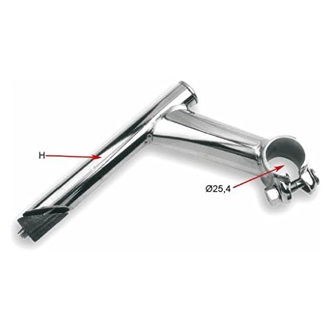 Cruiser stem 21.1 mm in silver Cover