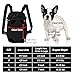 FEimaX Dog Carrier Backpack Pet Legs Out Front Cat Travel Bag, Adjustable Puppy Backpacks Carriers Hands-Free for Small Medium Dogs Cats Hiking Traveling Camping Daily Walking (Medium, Black)